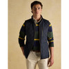 Navy Joules Mens Maynard Quilted Gilet On Model