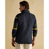 Navy Joules Mens Maynard Quilted Gilet On Model Back