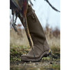 Willow Green/Deep Brown Harkila Mens Forester Textile Rubber Boot Lifestyle Detail