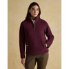 Red Joules Womens Heritage Fleece 1/4 Zip Jumper On Model