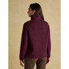 Red Joules Womens Heritage Fleece 1/4 Zip Jumper On Model Rear