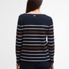 Navy Stripe Barbour Womens Hawkins Top Back