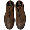 Brown Rough-Out Suede Loake Bude Brogue Boot Top