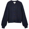 Navy Joules Womens Rafferty Cable Knit Cardigan
