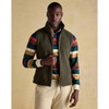 Green Joules Mens Heritage Fleece Gilet On Model