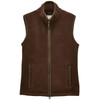 Brown Green Joules Mens Heritage Fleece Gilet
