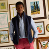 Navy Joules Mens Heritage Fleece Gilet Lifestyle