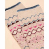 Neutral Joules Womens Lucille Fairisle Socks Detail