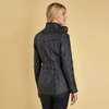 Navy Barbour Cavalry Polarquilt Jacket Back