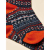 Blue/Orange Joules Mens Alby Fair Isle Socks Detail