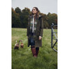Mahogony/Chocolate Nubuck Barbour Womens Beaconsfield Tall Boot Lifestyle