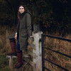 Mahogony/Chocolate Nubuck Barbour Womens Beaconsfield Tall Boot Lifestyle