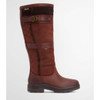 Mahogony/Chocolate Nubuck Barbour Womens Beaconsfield Tall Boot Side