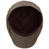 Brown Barbour Mens Fyne Tweed Baker Boy Cap Lining