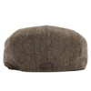 Brown Barbour Mens Fyne Tweed Baker Boy Cap Back