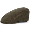 Barbour Mens Westdale Cord Flat Cap olive main 