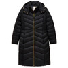 Navy Joules Womens Pembury Showerproof Longline Padded Coat