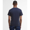 Navy Barbour Mens Arnside Tartan Pocket T-Shirt Back