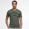 Thyme Barbour Mens Hollins Applique T-Shirt Front