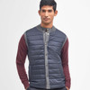 Mid Grey Barbour Mens Essential Knitted Gilet Front