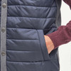 Mid Grey Barbour Mens Essential Knitted Gilet Pocket