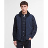 Navy Barbour Mens Reversible Fleece Gilet On Model 2