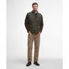 Barbour Mens Winter Lowerdale Quilted Gilet Dark Olive full shot