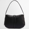 Black Barbour Womens Alder Leather Sling Bag Back