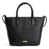 Black Barbour Womens Birch Leather Tote Bag