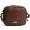 Brown Barbour Womens Daphne Leather Crossbody Bag