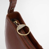 Brown Barbour Womens Sorrel Leather Sling Bag Zip