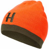 Willow Green/Orange Harkila Mens Reversible Beanie Reversed