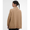 Pale Camel Barbour Womens Burne Knitted Cape Back
