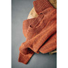 Burnt Orange Stripe Barbour Womens Claydon Knitted Jumper Lifestlye