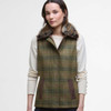Arabesque/Brown Barbour Womens Rosemary Wool Gilet Front