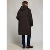Chocolate Holland Cooper Mens One Size Waterproof Coat On Model Back