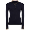 Ink Navy Holland Cooper Womens Zoe Quarter Zip Knit Jumper