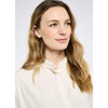 Ivory Dubarry Womens Iris Ruffle Blouse On Model Detail