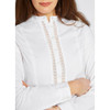 White Dubarry Womens Waterlily Blouse Detail