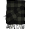 Olive/Black Check Swanndri Scarfie Wool Scarf