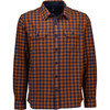 Rust/Navy Swanndri Mens Okato V2 Work Shirt