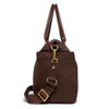 Chocolate Monogram Holland Cooper Womens Cheltenham Tote Bag Side View