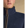 Navy Joules Mens Heritage Fleece Jacket Collar Detail