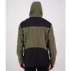 Forest Swanndri Mens High Rock Stormshield Fleece Jacket Back hood up