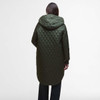 Olive  Barbour Womens Hilary Quilted Jacket back