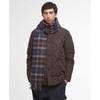 Midnight Oak Tartan Barbour Braden Tartan Scarf On Model