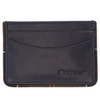 Navy/Classic Barbour Mens Chatton Leather Card Holder