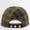Olive Check Barbour Womens Elaine Check Cap Back