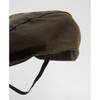 Olive Barbour Dog Wax Flat Cap Strap