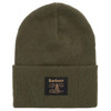 Deep Olive Barbour Mens Harton Beanie